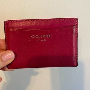 Coach card holder